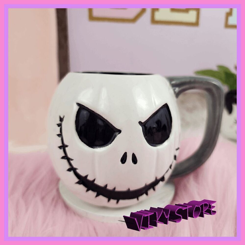 NWT ☕ Nightmare Before Christmas Coffee Mug Featuring Jack & Sally #7118 🎃